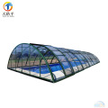 Cadre en aluminium de haute qualité courbé toit verre Sunroom